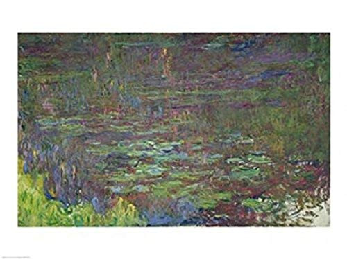 Waterlilies at Sunset detail from the right hand side 1915-26 Poster Print by Claude Monet (24 x 18)