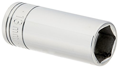 SK Hand Tool 8413 6 Point 13mm Drive Deep Socket, 3/8-Inch, Chrome