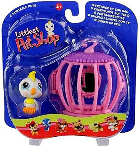 Littlest Pet Shop Cockatoo Bird with Cage