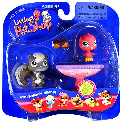 Littlest Pet Shop Pet Pairs Figures Bird & Squirrel