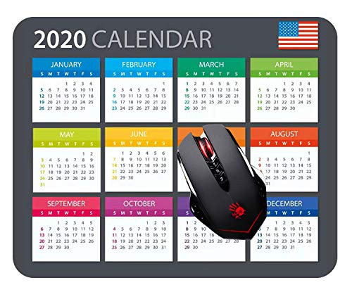 2020 Calendar HD Font Mouse pad Gaming Mouse pad Mousepad Nonslip Rubber Backing