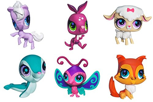 Littlest Pet Shop Exclusive Collector Set of 6 with Horse