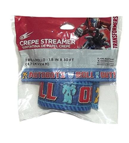 amscan Transformers Crepe Streamer, Party Favor