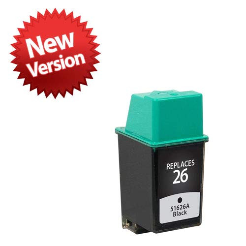 Premium Replacement for Hewlett Packard 51626A (HP 26 Black) Ink Cartridge