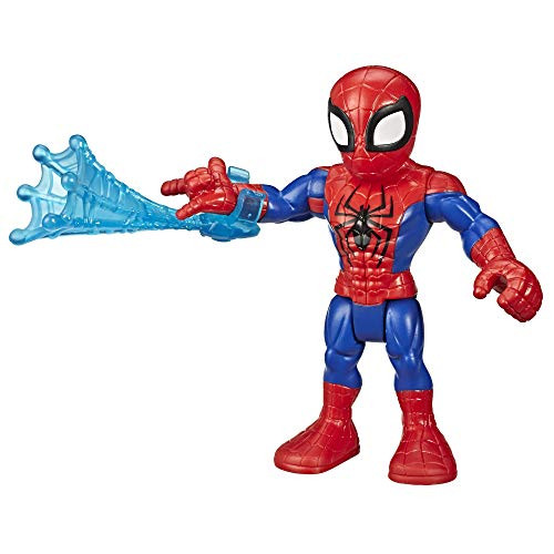 Super Hero Adventures Playskool Heroes Marvel Collectible 5" Spider-Man Action Figure with Web Accessory, Toys for Kids Ages 3 & Up Super Hero Adventures Playskool Heroes Marvel Collectible 5" Spider-Man Action Figure with Web Accessory, Toys for Kids Ages 3 & Up