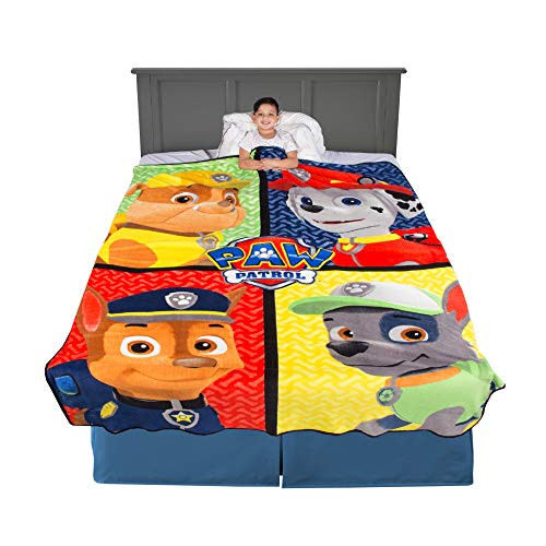 Franco Kids Bedding Super Soft Plush Microfiber Blanket, Twin/Full Size 62" x 90", Paw Patrol Franco Kids Bedding Super Soft Plush Microfiber Blanket, Twin/Full Size 62" x 90", Paw Patrol