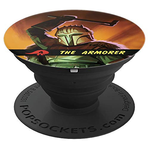 Star Wars The Mandalorian The Armorer Portrait PopSockets Grip and Stand for Phones and Tablets
