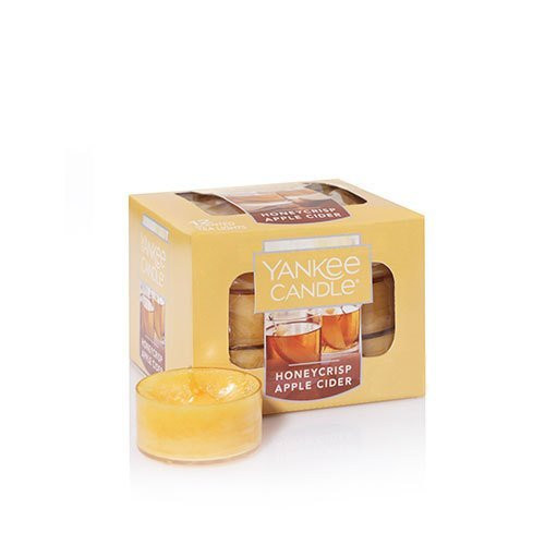 Yankee Candle Honeycrisp Apple Cider Tea Light Candle, Fruit Scent