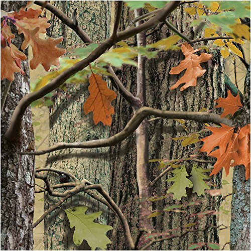 Creative Converting Hunting Camo Beverage Napkins, Brown/Green (Value Pack: 54 Count)