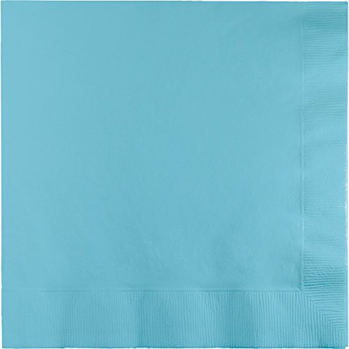 Creative Converting 240-Count Touch of Color Paper Lunch Napkins, Pastel Blue