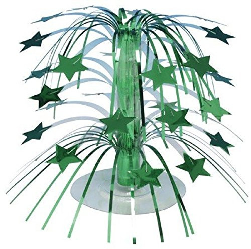 Creative Converting 6-Count Emerald Green Centerpieces, Mini Cascade Stars