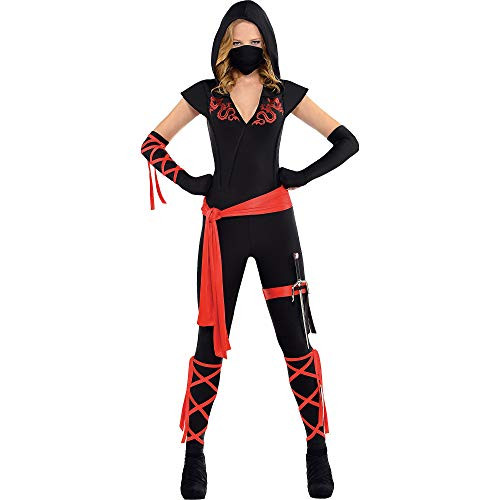 AMSCAN Dragon Fighter Ninja Halloween Costume for Women, Small, with Included Accessories