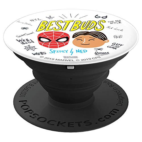 Marvel Spider-Man Far From Home Spidey Ned Best Buds PopSockets Grip and Stand for Phones and Tablets