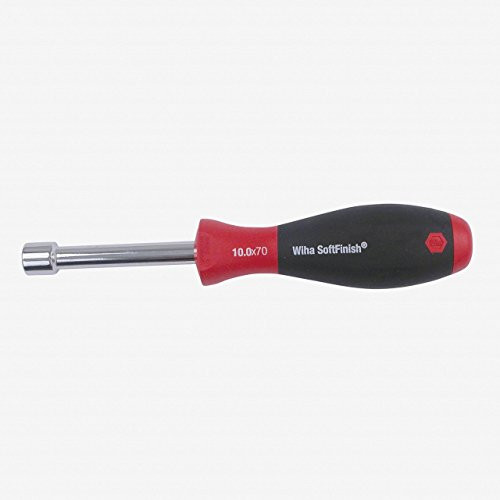 Wiha 34308 Nut Driver Hollow Shaft with SoftFinish Handle, Metric, 7.0mm