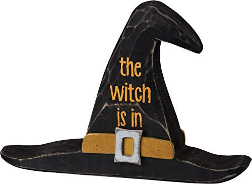 Primitives by Kathy Chunky Shelf Sitter, 8 x 5.5-Inch, Witch Hat