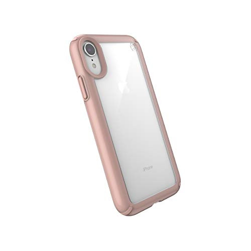 Speck Products Presidio Show iPhone XR Case, Clear/Rose Gold
