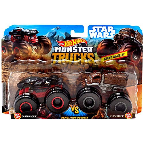 Hot Wheels Monster Trucks Demolition Doubles Star Wars Edition Darth Vader VS Chewbacca Hot Wheels Monster Trucks Demolition Doubles Star Wars Edition Darth Vader VS Chewbacca