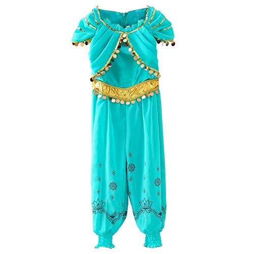 Tsyllyp Girls One Piece Princess Dress Up Halloween Costumes Party Bodysuit Light Blue Tsyllyp Girls One Piece Princess Dress Up Halloween Costumes Party Bodysuit Light Blue