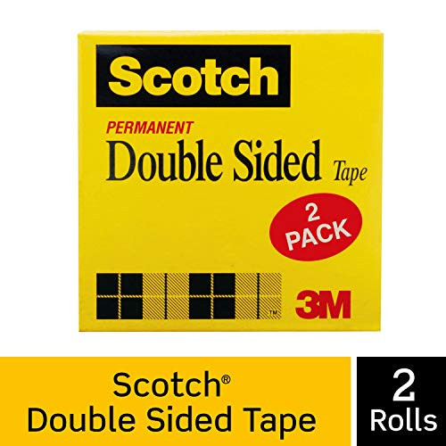 Scotch Double Sided Tape, Engineered for Office and Home Use, 3/4 x 1296 Inches, 3 Inch Core, Boxed, 2 Rolls (665-2P34-36) Scotch Double Sided Tape, Engineered for Office and Home Use, 3/4 x 1296 Inches, 3 Inch Core, Boxed, 2 Rolls (665-2P34-36)