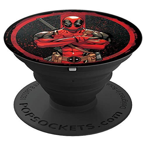 Marvel Deadpool Wade Wilson Icon PopSockets Grip and Stand for Phones and Tablets