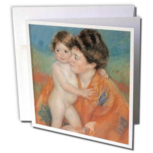 3dRose Set of 12 Greeting Cards, Woman with Baby, C 1902 by Mary Cassatt (gc_169711_2) 3dRose Set of 12 Greeting Cards, Woman with Baby, C 1902 by Mary Cassatt (gc_169711_2)