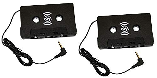2 Pack - SiriusXM Satellite Radio Cassette Tape Adapter, Works with All Sirius and XM Radio Receivers, Sportster, Starmate, Stratus, Delphi, AudioVox, Onyx, Xpress and More