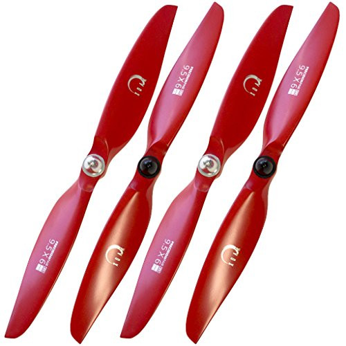 XOAR 9450 Red Wood Quadcopter Self-Tightening Propellers 2CW/2CCW with Adapters for DJI Phantom 2, Phantom 3 Standard, Advanced, Professional, Phantom 4, E300 Upgrade (2 Pairs) (Red) XOAR 9450 Red Wood Quadcopter Self-Tightening Propellers 2CW/2CCW with Adapters for DJI Phantom 2, Phantom 3 Standard, Advanced, Professional, Phantom 4, E300 Upgrade (2 Pairs) (Red)