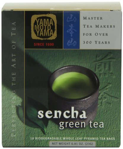 Yamamotoyama Sencha Green Tea Pyramid Bag, 0.81-Ounce Box