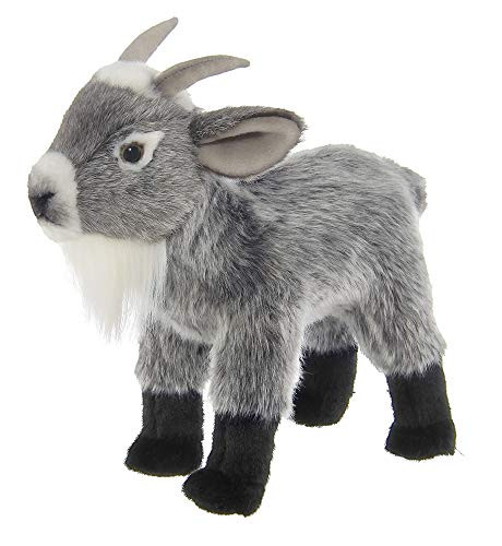 Bearington Garret Plush Gray Goat Stuffed Animal