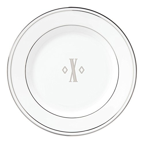 Lenox Federal Platinum Block Monogram Dinnerware Bread/Butter Plate, X