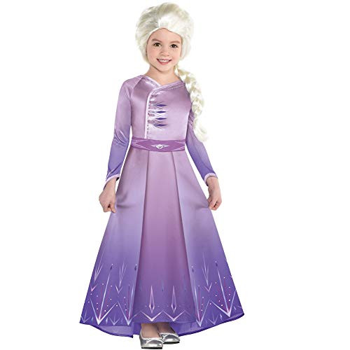 Party City Elsa Arendelle Costume for Girls, Frozen 2, Small, Includes Dress