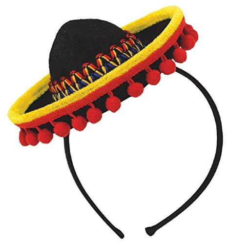 amscan Cinco De Mayo Fabric Sombrero Headband | Party Costume | 6 Ct.