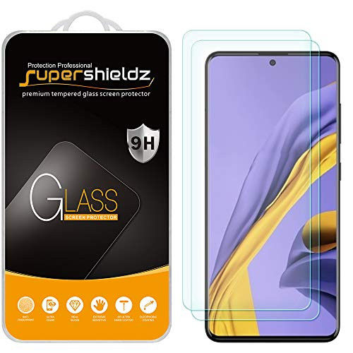 (2 Pack) Supershieldz for Samsung Galaxy A51 Tempered Glass Screen Protector, Anti Scratch, Bubble Free
