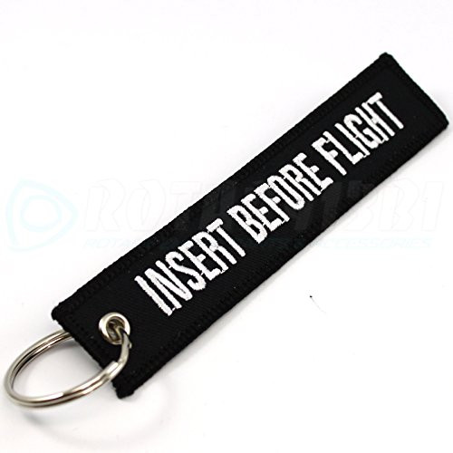 Rotary13B1 Insert Before Flight - Keychain - Black