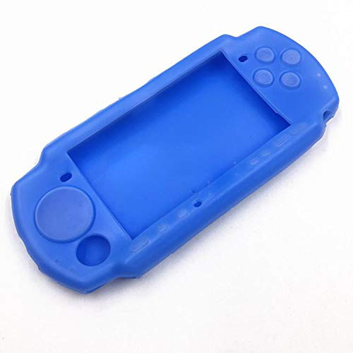 for PSP 3000 PSP 2000 Protective Soft Rubber Soft Protective Shell Case Cover PSP2000 PSP3000 (Blue)