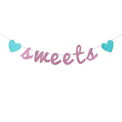 Glitter Sweets Banner, Bridal Shower Wedding Banner, Wedding String Decorations, Rustic Wedding Decor, Wedding Engagement Sign Photo Prop.