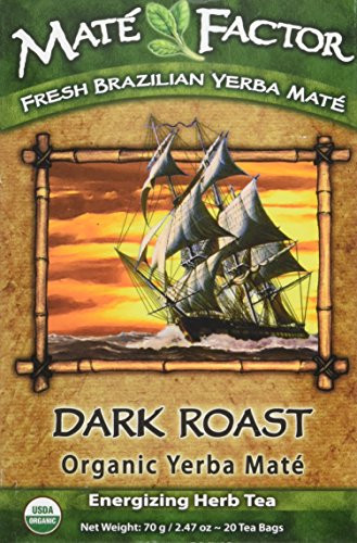 The Mate Factor Organic Yerba Mate Dark Roast - 20 Tea Bags