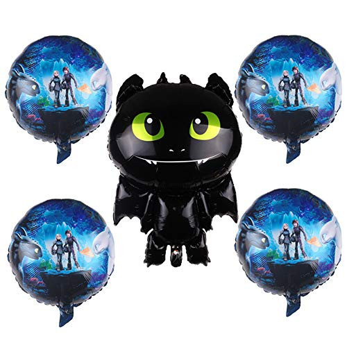 5pcs How to Train Your Dragon 3 Balloons Party Supplies Decorations
