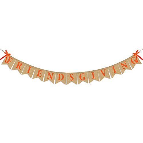 Friendsgiving Banner Burlap - Friends Thanksgiving Feast - Friendsgiving Party Bunting Banner - Thanksgiving Friends Party Decorations Supplies - Friends Giving Decorations Friendsgiving Banner Burlap - Friends Thanksgiving Feast - Friendsgiving Party Bunting Banner - Thanksgiving Friends Party Decorations Supplies - Friends Giving Decorations