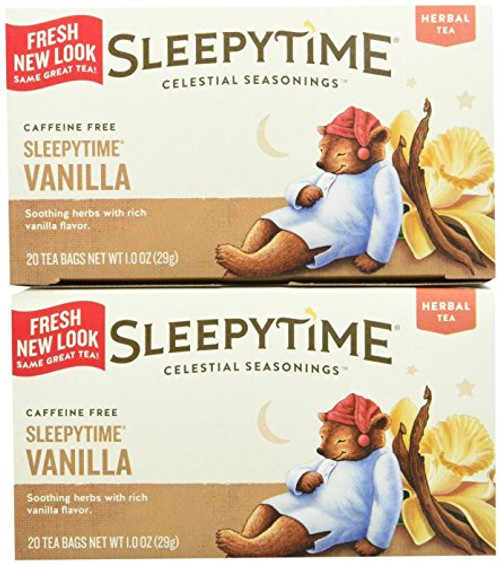 Celestial Seasonings Sleepytime Vanilla Tea Bags, 20 ct, 2 pk Celestial Seasonings Sleepytime Vanilla Tea Bags, 20 ct, 2 pk