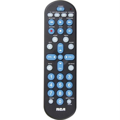 RCA RCU301 3-Device Big-Button Universal Remote Control
