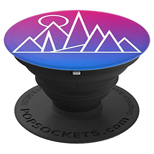 Trendy Cute Geometric Mountains Line Mountain Range Gradient