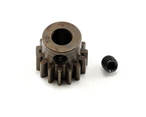 Robinson Racing Products 8715 Hard Bore 0.8 Module Pinion Gear, 15T, 5mm