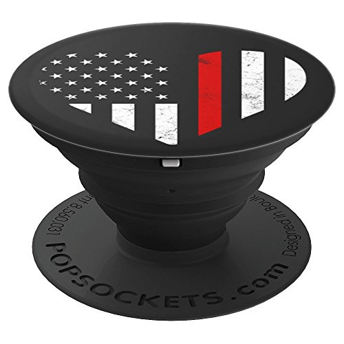 Thin Red Line Flag Fireman Firefighter Heart Wife Mom Gift