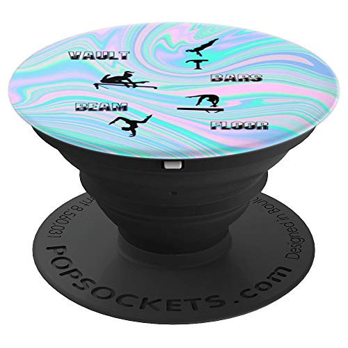 Gymnastics Vault, Bars, Beam, Floor PopSockets Grip and Stand for Phones and Tablets