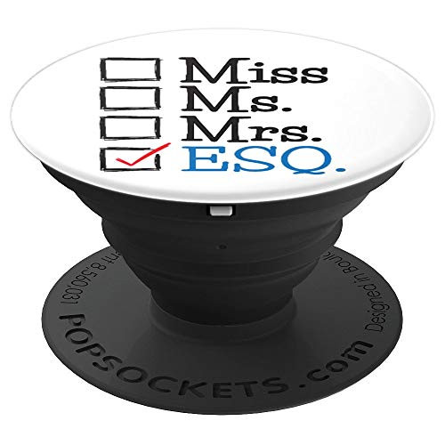 New Lawyer Bar Exam Gift Miss Mrs Esq Law Student Graduation PopSockets Grip and Stand for Phones and Tablets New Lawyer Bar Exam Gift Miss Mrs Esq Law Student Graduation PopSockets Grip and Stand for Phones and Tablets