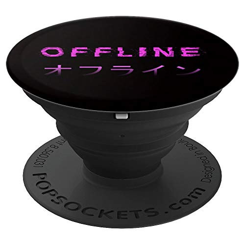 Offline Aesthetic Vaporwave Glitch Art Japanese Text PopSockets Grip and Stand for Phones and Tablets Offline Aesthetic Vaporwave Glitch Art Japanese Text PopSockets Grip and Stand for Phones and Tablets