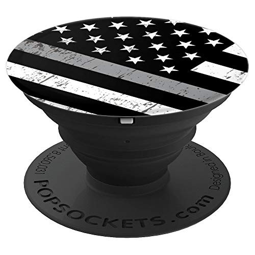 Thin Silver Line American Flag Corrections Officer