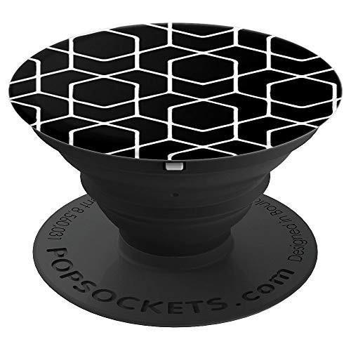 Modern Geometric Line PopSockets Grip and Stand for Phones and Tablets