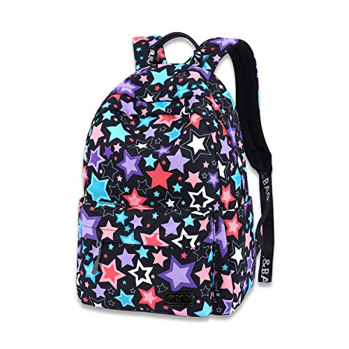 Backpack for girls, School Backpack Stylish Casual Travel Daypack Canvas College Student Bag Fits 15 Inch Laptop